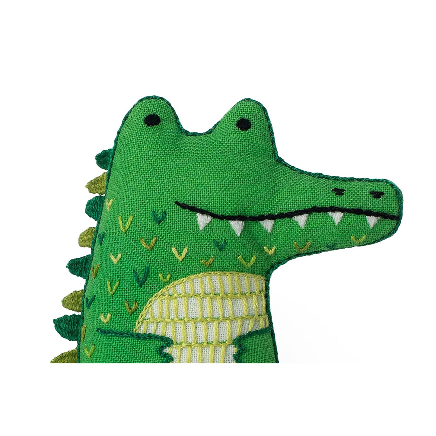 D.I.Y. Embroidered Doll Kit - Alligator Alternative View #1