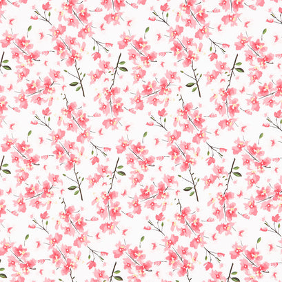 Mon Cheri - Branches White Yardage