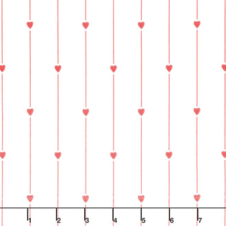 All My Heart - Heart Strings Red Yardage