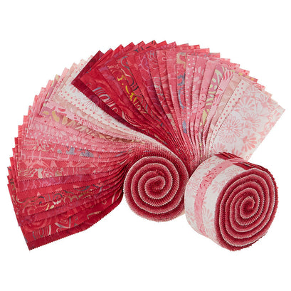 Java Batiks Pinks Favorites 2.5" Strips