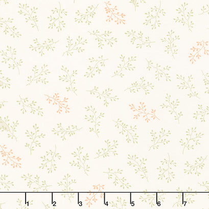 Practical Magic - Olive Branch Parchment Yardage