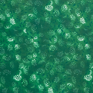Fusions Wide - Flowers Emerald 108" Wide Backing Primary Image