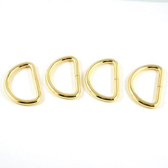 Emmaline 1" D-Rings - Set of Four Gold