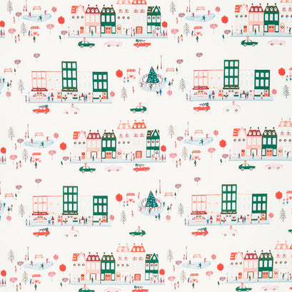 Christmas in the City - Joyful Boulevard Day White Yardage