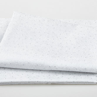 Star Sprinkle - Stars & Dots White/Silver 2 Yard Cut