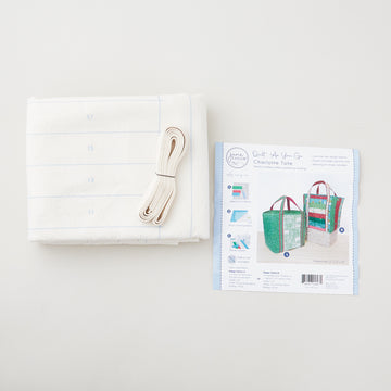 Charlotte Tote Bag Quilt As You Go Preprinted Batting Alternative View #1
