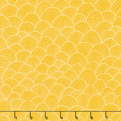 Verbena - Petals Goldenrod Yardage