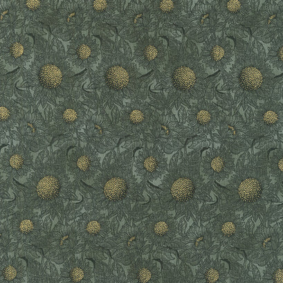 Autumn Fields - Tonal Oregano Metallic Yardage