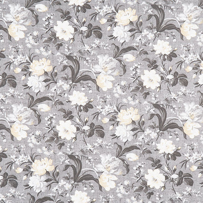 Lockwood Manor - Large Floral Dark Gray Yardage