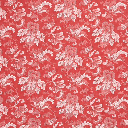 Collection for a Cause: Etchings - Friendly Flourish 108" Wide Backing Red