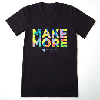 Make More Black V-neck - S