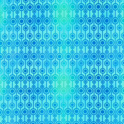 PAWsitivity - Circles Blue Yardage