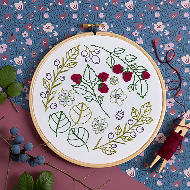 Blackthorn Bramble Embroidery Kit Primary Image