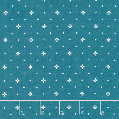 Arrival of Winter - Ditsy Dark Teal Yardage