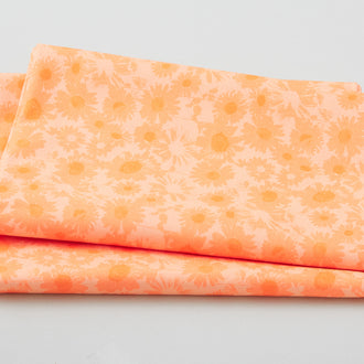 Floral Texture Favorites - Orange 2 Yard Cut