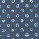 Shibori Blues - Circles Navy Yardage Primary Image
