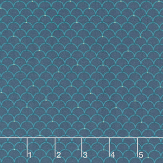 Willow Hollow - Clam Shell Dark Blue Yardage