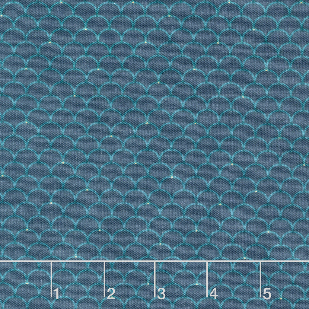 Willow Hollow - Clam Shell Dark Blue Yardage Primary Image