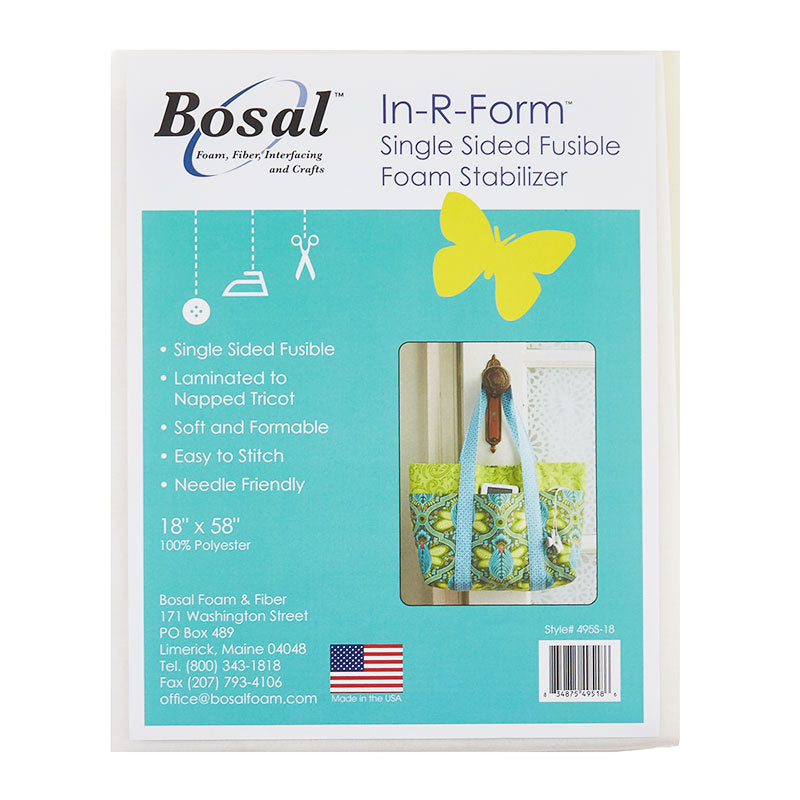 Bosal In-R-Form Single Sided Fusible Foam Stabilizer 18" x 58" Off White Primary Image