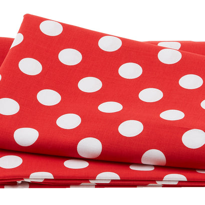 Medium Dots Red 2 Yard Cut