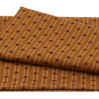 Right as Rain - Ticking Star Stripe Gold 2 Yard Cut