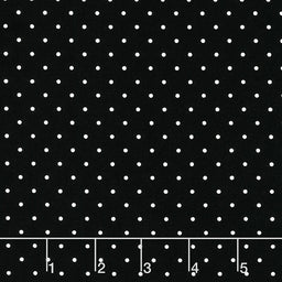 Fleur Noire - Polka Dot Black Yardage Primary Image
