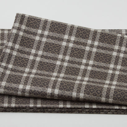 Welcome to the Cabin - Cozy Plaid Charcoal 2 Yard Cut