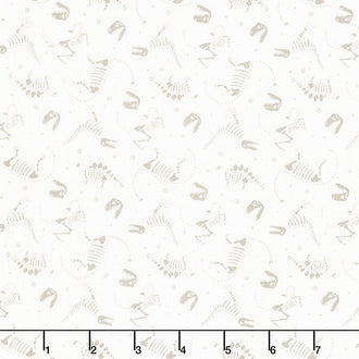 Roar - Dinosaur Bones Cream Yardage