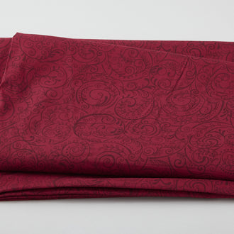 Charleston - Swirling Vines Burgundy 108" Wide 3 Yard Cut