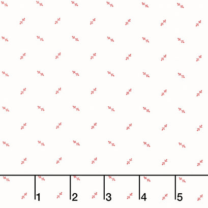 Red and White Gatherings - Sweet Pea Vanilla Yardage