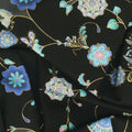 Empress - Small Metallic Medallions Black Yardage Alternative View #1