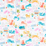 Whiskers - Purrfect Pals Cream Yardage Primary Image