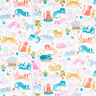 Whiskers - Purrfect Pals Cream Yardage