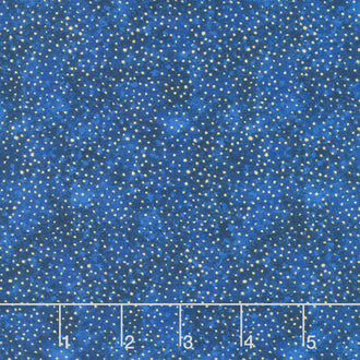 Gingko Garden - Speckle Navy Metallic Yardage