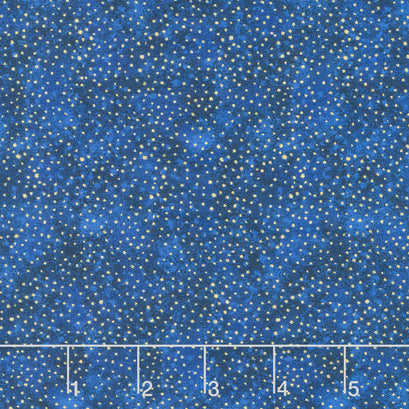Gingko Garden - Speckle Navy Metallic Yardage