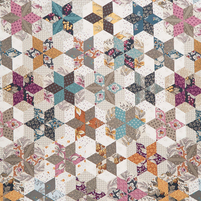 English Garden - Stardust Cheater Sugar and Cream Yardage