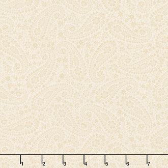 Victory Garden - VIntage Paisley Cream Yardage
