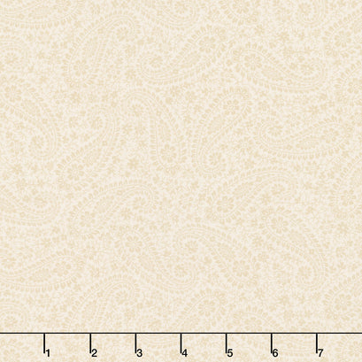 Victory Garden - VIntage Paisley Cream Yardage