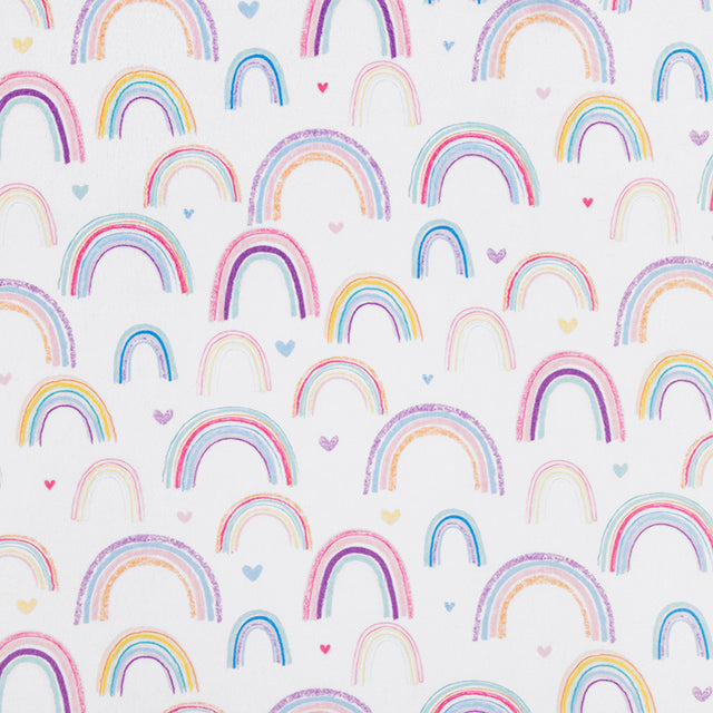 Cloud Cuddle® Print - Rainbows Multi Yardage Primary Image