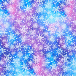 Angels on High - Snowflake Multi Purple Multi Yardage Primary Image