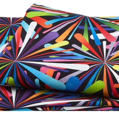 Smashing Atoms - Atoms Black/Multi 108" Wide 3 Yard Cut