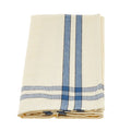 Cream Towel with Blue Stripes