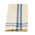 Cream Towel With Blue Stripes Alternative View #1