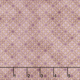 Imperial Collection - Honoka Plum Colorstory Quatrefoil Mauve Metallic Yardage Primary Image