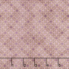 Imperial Collection - Honoka Plum Colorstory Quatrefoil Mauve Metallic Yardage Primary Image