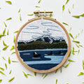 Orcas in the Sound Embroidery Kit