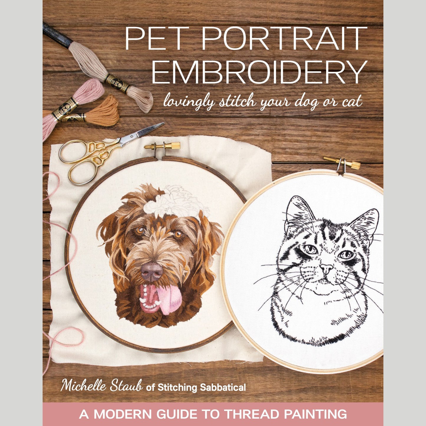 Pet Portrait Embroidery Book Primary Image