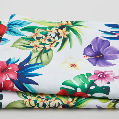 Let's Get Tropical - Aloha White 2 Yard Cut