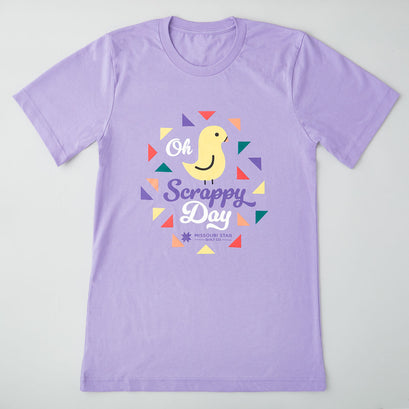 Oh Scrappy Day Dark Lavender T-shirt - S
