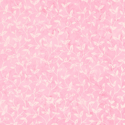 Tonga Batiks - Flutter Tonal Vines Pink Yardage